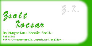 zsolt kocsar business card